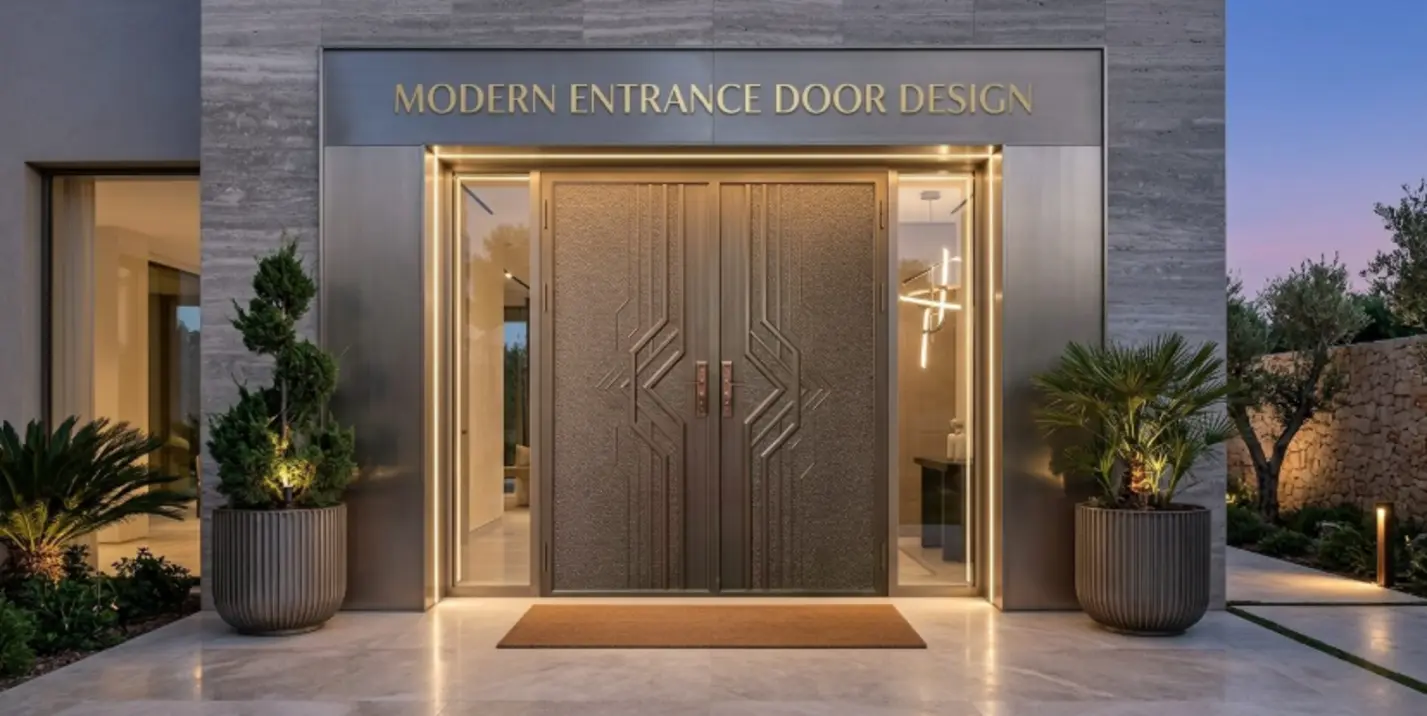 MODERN ENTRANCE DOOR DESIGN FOR SMALL HOMES: SPACE-SAVING IDEAS